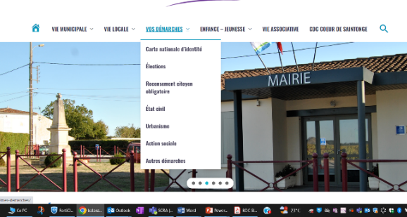 site internet d'une mairie